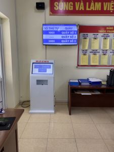 VNC QMS SOFT hoàn thiện sản xuất cung cấp lắp đặt hệ thống xếp hàng tự động tại bộ phận 1 cửa tại thị trấn Phùng, UBND huyện Đan Phượng - Hà Nội