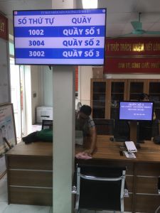VNC QMS SOFT hoàn thiện sản xuất, cung cấp lắp đặt hệ thống xếp hàng tự động, hệ thống đánh giá mức độ hài lòng tại bộ phận một cửa phường Cổ Nhuế 1 - quận Bắc Từ Liêm - Hà Nội