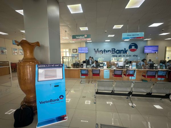 VNC QMS SOFT hoàn thiện sản xuất, cung cấp lắp đặt hệ thống xếp hàng tự động tại chi nhánh Vietinbank Lai Châu