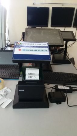VNC hoàn thiệnsản xuất máy in cấp số thứ tự để bàn VNC PR1 cho bệnh viện Thể Thao Việt Nam