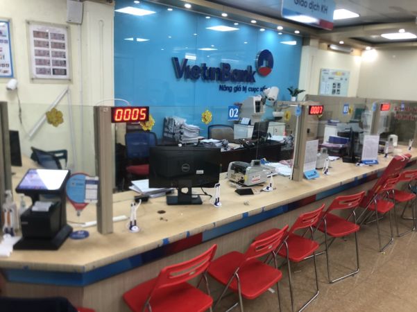 VNC hoàn thiện sản xuất, lắp đặt hệ thống xếp hàng tự động PGD Vĩnh Bảo CN Viettinbank Lê Chân - Hải Phòng