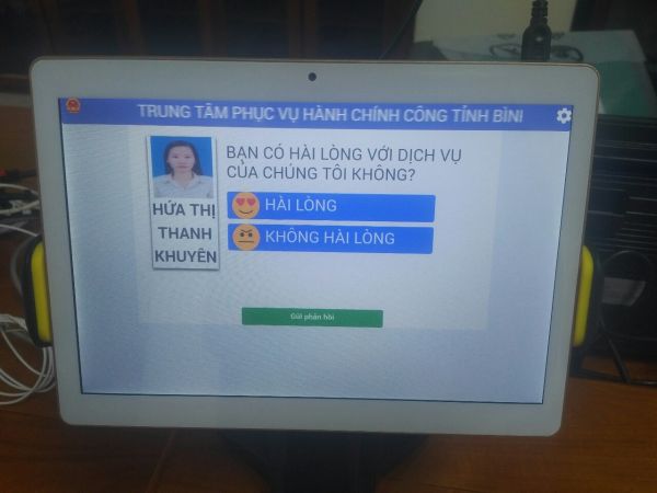 VNC cung cấp, lắp đặt hệ thống đánh giá chất lượng phục vụ cho TTHCC tỉnh Bình Định