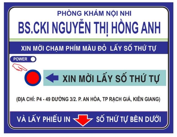 VNC hoàn thiện sản xuất máy in số để bàn VNC PR1 cho BS chuyên khoa nhi Nguyễn Thị Hồng Anh - Kiên Giang