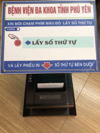 VNC sản xuất, cung cấp máy in số thứ tự để bàn VNCPR1 cho bệnh viện đa khoa tỉnh Phú Yên